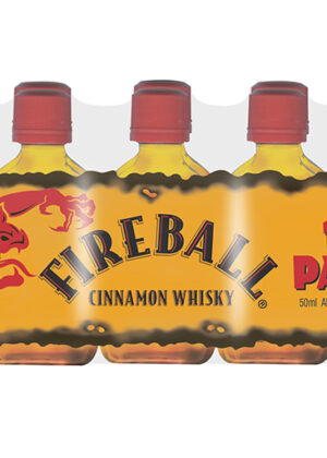 FIREBALL CINNAMON FLAVORED WHISKY 10 PACK