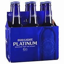BUD LIGHT PLATINUM 6-PACK/12 FL OZ BOTTLES