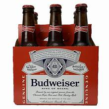 BUDWEISER BEER DOMESTIC LAGER  6-PACK