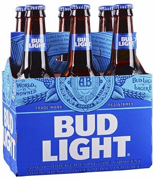 BUD LIGHT BEER-BOTTLES